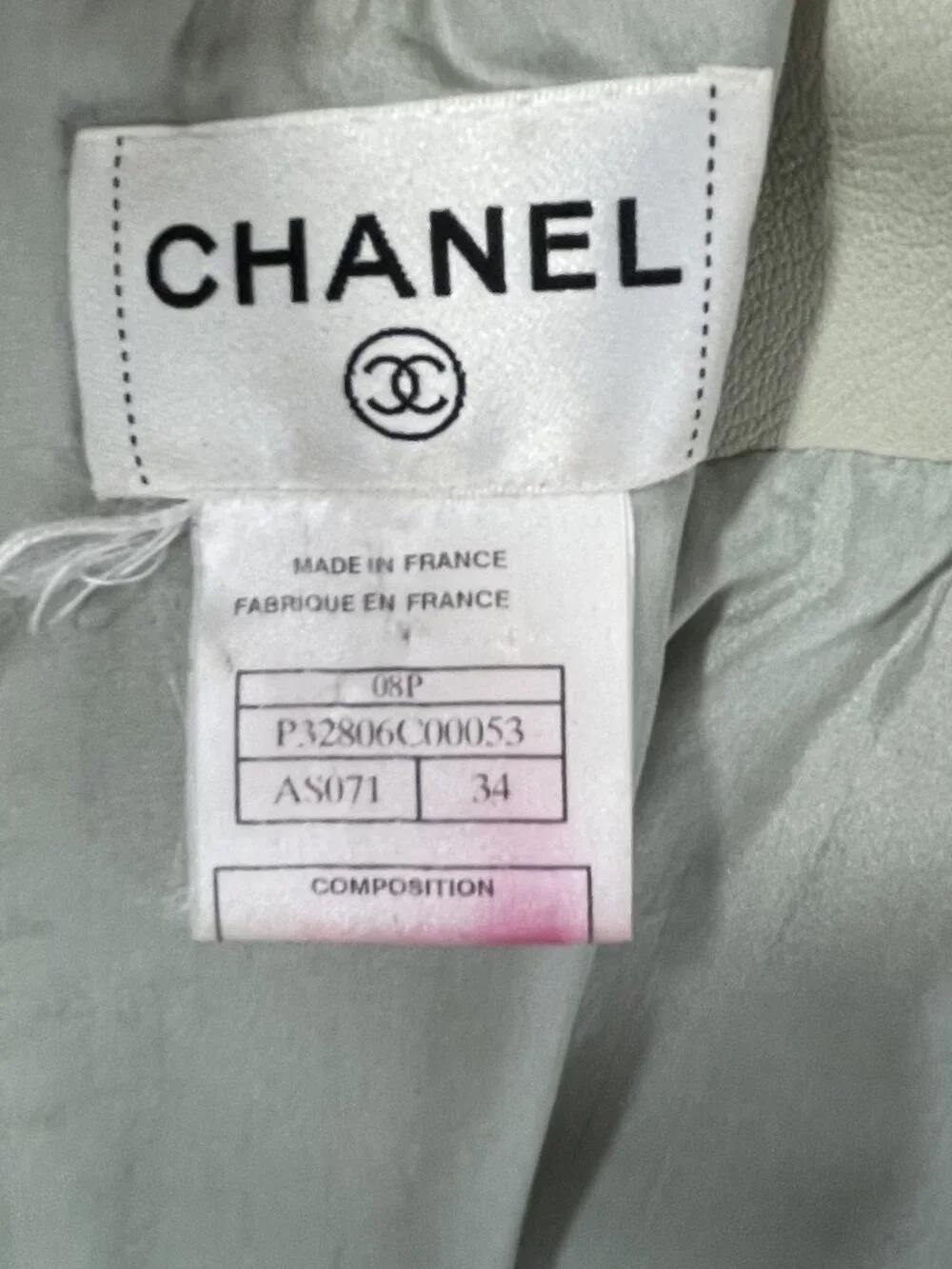 CHANEL lambskin leather